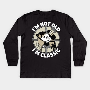 Steamboat Willie. I'm Not Old I'm Classic Kids Long Sleeve T-Shirt